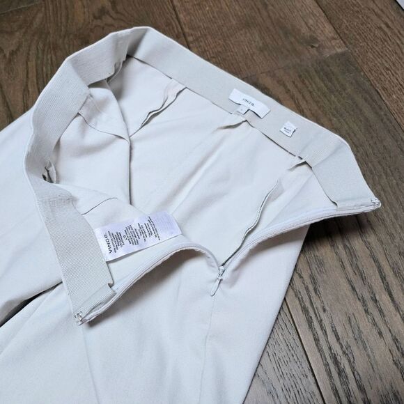 Vince Stitch Italian Ponte Seam Legging in Gesso Bone Ivory White - Picture 8 of 15